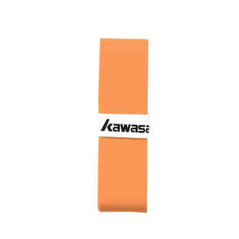 川崎（KAWASAKI）羽毛球手胶软弹粘性减震防滑吸汗带超软001橘红色（10条装）