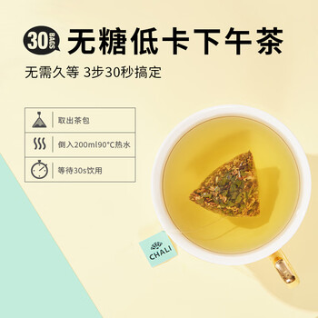 CHALI 冷泡茶包 水果茶 T30茶多多96g30包 15种多口味组合
