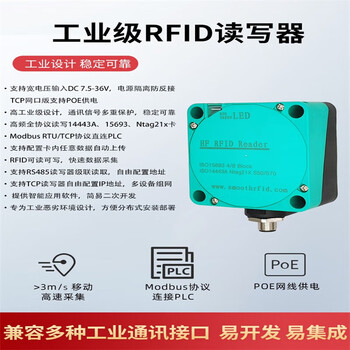 晶思达（THS420-RS485）工业读写器供电高频工位读卡器电子标签采集器协议