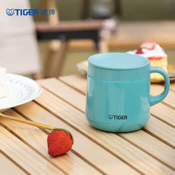 虎牌（TIGER）保温杯不锈钢双层真空办公咖啡杯子MCI-A28C-A湖绿色280ml