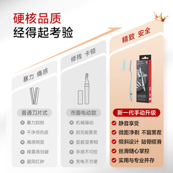 双立人（ZWILLING）修眉刀非电动刮剃眉刀刮毛刀安全防刮伤新手推荐生日礼品送女友