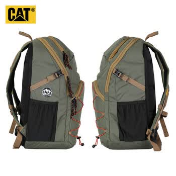 卡特（CAT）双肩包户外轻背包电脑包大容量40L减负登山旅行父亲节礼物84879绿
