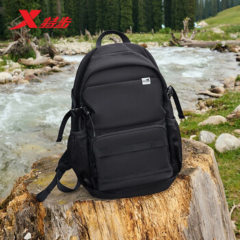 特步小巢背包双肩包大容量旅行防水登山出行初高中学生书包户外轻便