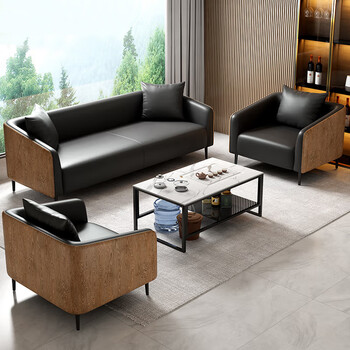 隆旭办公沙发商务办公室接待会客沙发 3+1+1+功夫茶几(西皮) 隆旭办公沙发商务办公室接待会客沙发 3+1+1+功夫茶几(西皮)