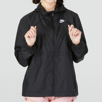 Nike AS W NSW ESSNTL WVN JKT HBR [DM6182-601] 女外套立領運動粉白, NIKE
