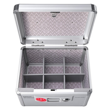 金隆兴 【超级爆款】铝合金专用法人章收纳印章盒公章收纳盒印章包配安全锁可放6枚B8049