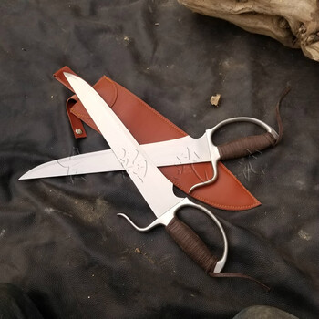 咏春刀蝴蝶双刀鸳鸯双刀牛耳尖刀未送包 特殊定制款(不锈钢护手) (不