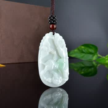 レトロ！ 翡翠 福祿寿 手玩件 翡翠吊坠福禄寿型号规格- 京东