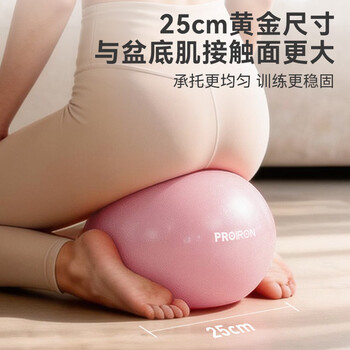 PROIRON普力艾 瑜伽球八爪鱼小球盆底肌训练专用普拉提球25cm普拉提 黑