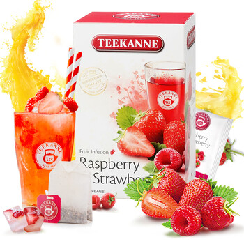 Teekanne德国进口草莓覆盆子水果茶冷泡袋泡茶办公室养生果茶20包/盒