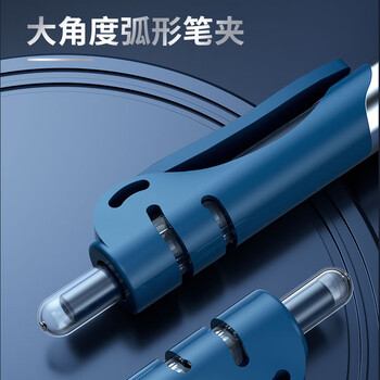 晨光(M&G)文具K35按动中性笔学生0.5签字笔商务子弹头水笔医生处方笔高颜值办公用品墨蓝12支/盒