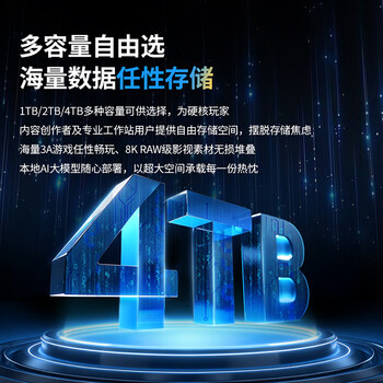 致态（ZhiTai）长江存储 4TB SSD固态硬盘 NVMe M.2接口 TiPro9000 系列 (PCIe 5.0 产品) 附赠散热器