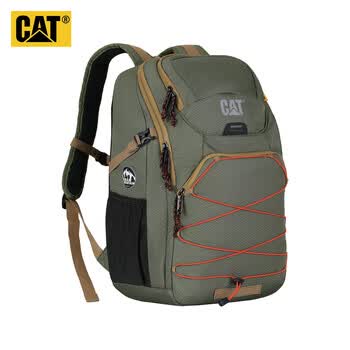 卡特（CAT）双肩包户外轻背包电脑包大容量40L减负登山旅行父亲节礼物84879绿
