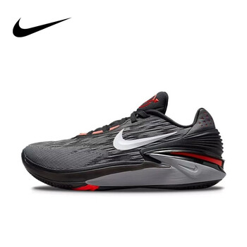 耐克(nike)air zoom gt cut 2男子低帮轻便减震实战运动篮球鞋 黑红dj