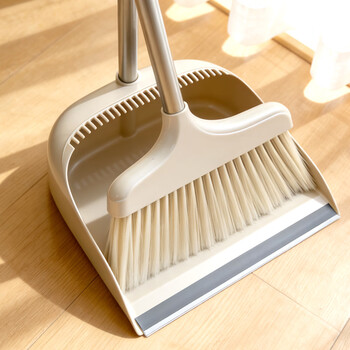 雅高扫把簸箕套装不粘头笤帚带梳齿家用仿猪鬃毛软毛笤帚扫帚