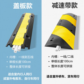 百舸 线槽减速带 室内外地面保护槽压线板 橡塑盖板小一线 100*22*3.2cm(槽径70*20MM) CW420798 百舸 线槽减速带 室内外地面保护槽压线板 橡塑盖板小一线 100*22*3.2cm(槽径70*20MM) CW420798