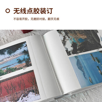 Nakabayashi仲林插袋式相册本200张6寸/PU皮复古影集/插页家庭相薄/diy纪念册照片书 NBZJ-2UP6-D