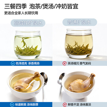 山海矿长白山弱碱性天然矿泉水低氘偏硅酸健康饮用水500ml*12瓶整箱