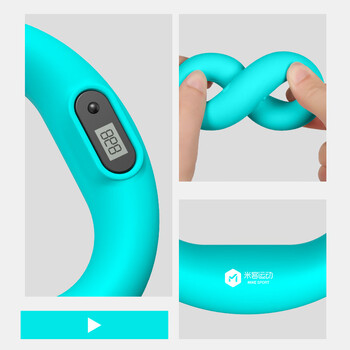 米客计数握力圈男练手力专业手指力康复训练家用 计数-黑色-20KG