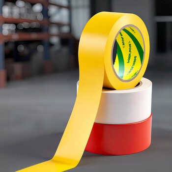 北极熊（Polar bear）A+系列 加厚PVC白色安全警示胶带 防台风防水地标线警戒带48mm*33m 1卷工厂地面5S定位 PVC-483W