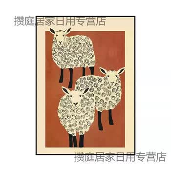 三羊开泰油画型号规格- 京东