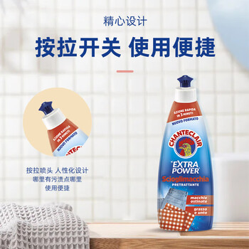 大公鸡管家（CHANTE CLAIR）意大利原装进口衣领净 重油污渍克星清洁剂500ml*3瓶装