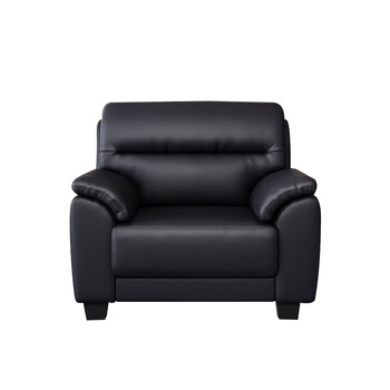 隆旭 办公沙发商务接待会客老板办公室沙发 西皮单人位