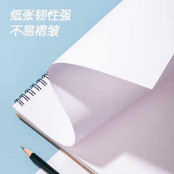 得力（deli）A4/40张牛皮纸款专业美术素描本本彩铅绘画本涂鸦本中性笔可用女孩儿童