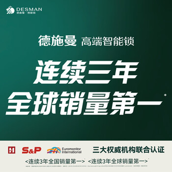 德施曼（DESMAN）智能门锁C级锁芯人脸大屏密码大圣Q5FPro（新性能版）一价全包