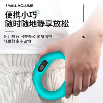 米客计数握力圈男练手力专业手指力康复训练家用 计数-黑色-20KG