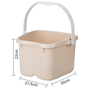 茶花 泡脚桶14.5L 1只装洗脚盆 大号塑料洗脚桶水桶足浴盆泡脚盆*