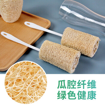 品喻（PINYU）丝瓜洛刷碗厨房丝瓜瓤洗碗刷锅神器带柄不沾油纯天然抹布3段装