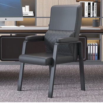 奈高（NAIGAO）办公电脑椅麻将椅人体工学椅皮质家用会议职员椅久坐舒适