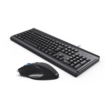 双飞燕（A4TECH）KB-N9000 104键 有线键鼠套装 有线键盘鼠标套装电脑键盘鼠标有线办公 黑色 P口键盘+U口鼠标 有线