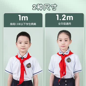 晨光（M&G）红领巾【1.2米/涤纶/1条】小学生少先队员国标纯棉标准耐变色柔软1-3年级儿童专用涤纶ASCN9523