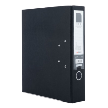 晨光（M&G）PP快劳夹经济型A4文件夹2寸黑色带孔资料夹2孔D型文件夹ADM95075A单个装