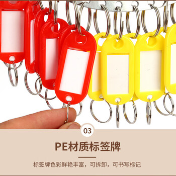 格立特（gelite）不锈钢加厚钥匙盘18位+19个标记牌圆环圈 旋转式防刮钥匙收纳器 多钥匙分类管理盘 便携钥匙扣