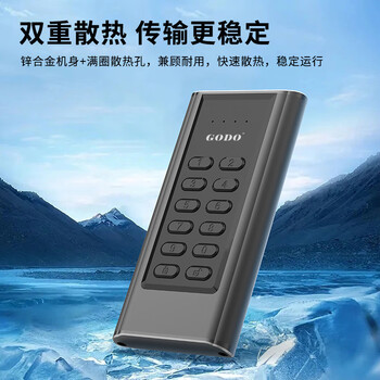 GODOm.2固态硬件按键数据加密硬盘盒NGFF协议加密码移动硬盘盒子sata