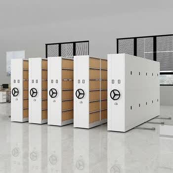奈高密集架档案柜钢制资料文件密集柜移动轨道手摇式一列五组每立方