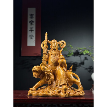 木雕武财神价格报价行情- 京东