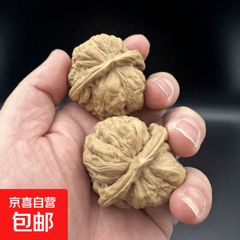 【形良い】文玩核桃 白狮子 40mm 核桃文玩白狮子40图片- 京东