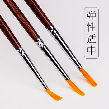 中盛画材(transon)7支勾线笔水彩油画画笔套装毛笔水粉丙烯描边数字极细特细勾勒小毛笔尼龙美术专用 速写 马克笔绘画