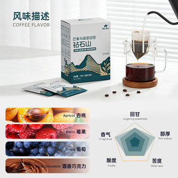 RA.BURI巴拿马钻石山翡翠庄园精品手冲挂耳咖啡10g*7包/盒