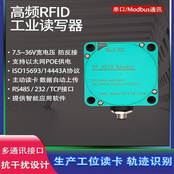 晶思达（THS420-RS485）工业读写器供电高频工位读卡器电子标签采集器协议