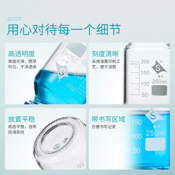 蜀牛试剂瓶高硼硅玻璃塑料丝口瓶密封瓶刻度螺纹口橙盖蓝盖透明棕色实验室 【透明中性料】蓝盖1000mL1个