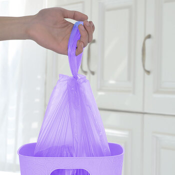 妙洁背心垃圾袋黑紫两色45*60cm450只单面0.8丝点断式中号厨房客厅 妙洁背心垃圾袋黑紫两色45*60cm450只单面0.8丝点断式中号厨房客厅