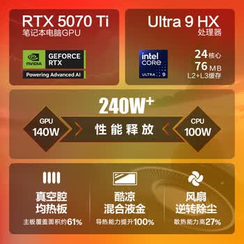 惠普(HP)暗影精灵MAX 超能AI至尊高刷 3D建模渲染 16英寸笔记本电脑 升级 U9-275HX 32G 1T RTX5070Ti 黑 惠普(HP)暗影精灵MAX 超能AI至尊高刷 3D建模渲染 16英寸笔记本电脑 升级 U9-275HX 32G 1T RTX5070Ti 黑