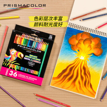 霹雳马（PRISMACOLOR）彩色铅笔彩铅笔36色油性初阶画笔套装学生绘画写生手绘美国三福专业