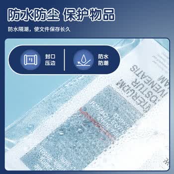 晨光（M&G）A5透明PVC拉边袋拉链袋高透资料袋文件袋软塑料拉锁袋颜色随机ADM94503 12个