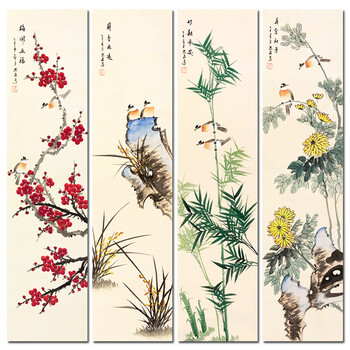 梅兰竹菊国画字画品牌及商品- 京东